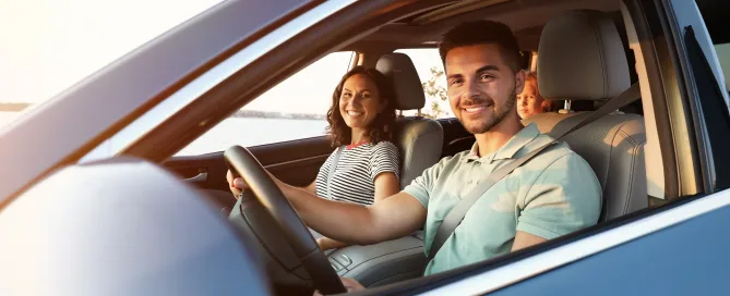 Family in Automobile